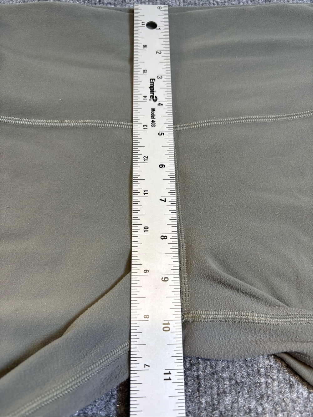 Lululemon Align High Rise Crop Leggings 21" Grey Sage Green Size 8 Nulu GUC - Picture 5 of 9